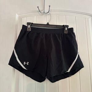 Under Armour Black Athletic Shorts Lightweight Performance